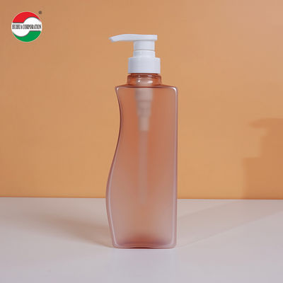 Flacons PET transparents pour shampooing et gel douche 500ml Bouteille en plastique avec couvercle à pompe Service personnalisé disponible