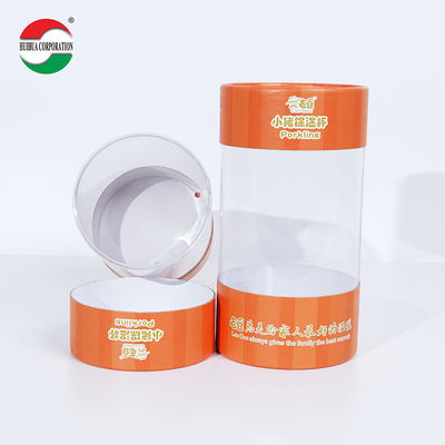 Tubes en papier de fenêtre en PVC créatif avantage UV jouet imperméable cadeau T-shirt cylindre tube emballage