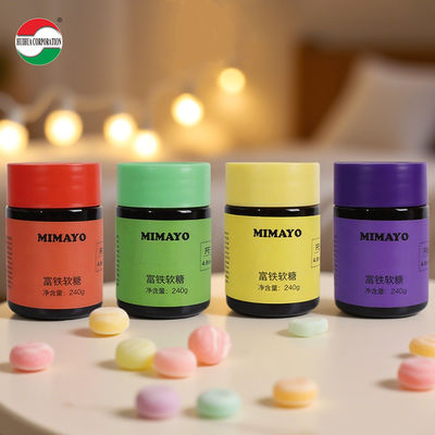 Boîte en PET transparente de 360ML pour bonbons mous, aliments secs, café, cosmétiques, cadeaux, adaptée à l'emballage de biscuits