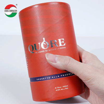 OEM Customized UV CMYK Gold Stamping Printing Paper Tube with EVA Foam Paper Can Packaging for Essential Oil Bottle