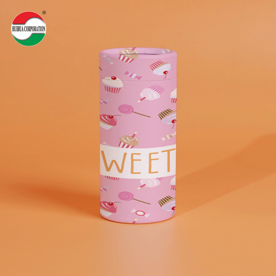 Custom Eco Friendly Biodegradable Childproof Resistant Packaging Round Cylinder Paper Tube With Child Lock