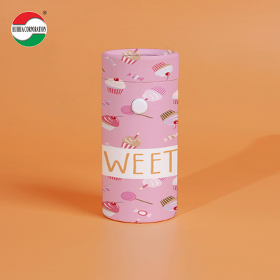 Custom Eco Friendly Biodegradable Childproof Resistant Packaging Round Cylinder Paper Tube With Child Lock