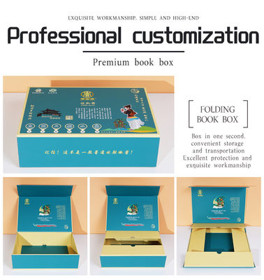 Custom Luxury Book Cardboard Gift Boxes Recycled Paper Boxes Packaging Present Gift Box
