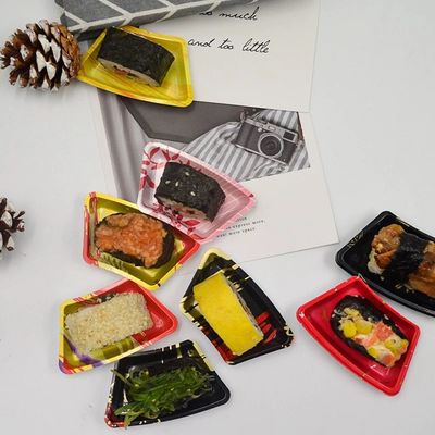 Custom Packaging Box Disposable Sushi Takeaway Wooden Sushi Box Sushi Food Container Box