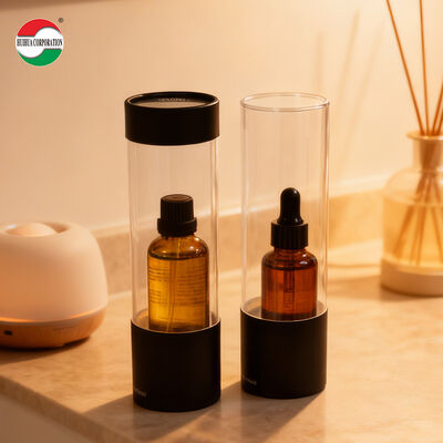 Factory Price OEM Customized Clear Window Paper Tube with PVC  for T-shirt Toy Bottle Mask