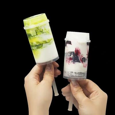 Emballage en plastique pour gâteau Push Pop personnalisé de qualité alimentaire, tube PET, contenant Push Pop pour sushi, cylindre Push Up, emballage en tube