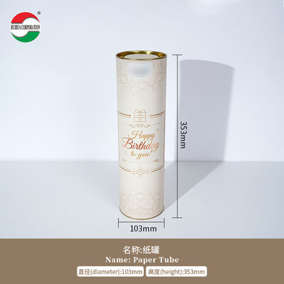 Emballage en tubes en papier kraft écologique pour les boissons alcoolisées Idéal pour les commandes en vrac