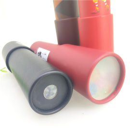 CMYK Color Cardboard Cylinder Packaging / Custom Paper Crystal Ball Kaleidoscope Kids Tube