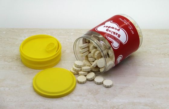 La sucrerie claire écologique d'animal familier cogne avec l'extrémité ouverte facile en plastique 380ML