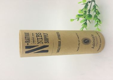 Custom Printed Cylinder Cardboard Food Grade Round Shape Kraft Container Craft Compostable Coffee Tea Paper Tube Packaging
