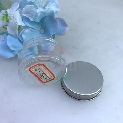 Le cylindre en plastique clair de la confiserie 420ml peut avec le couvercle en aluminium