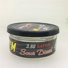 Food Grade Transparent PP 3.5G Weed Metal Tuna Tin Cans