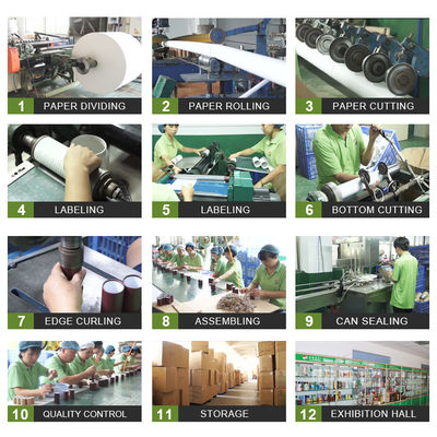 Biodegradable Coffee Powder Airtight Paper Tube Packaging Inner Aluminum Foil