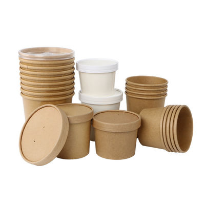 Ice cream Box PLA Liner Biodegradable Disposable Bowls Chinese Cuisine Takeaway