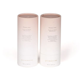 Tube de papier cylindrique empaquetant le couvercle gravant en refief qui respecte l'environnement flexible de logo de FDA
