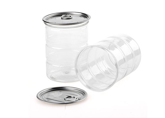 Paquet en boîte par couvercle ouvert facile en plastique d'ANIMAL FAMILIER de cylindre d'espace libre de protection contre la chaleur